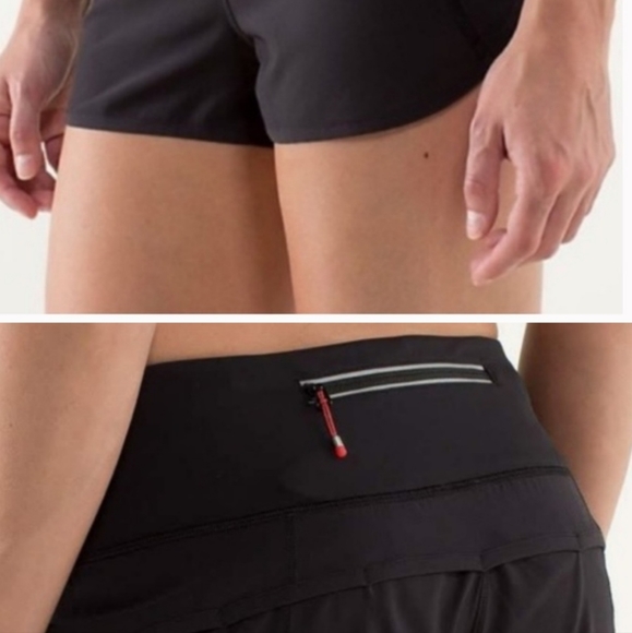 𝅺Lululemon Run: Speed Short Block-it Pocket 2.5" - Picture 2 of 3
